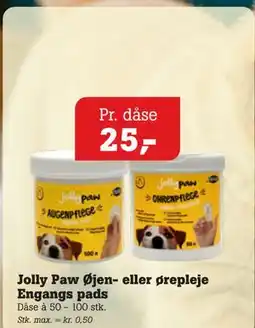 Poetzsch Padborg Jolly Paw Øjen- eller ørepleje Engangs pads tilbud
