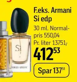 Føtex Armani Si edp tilbud