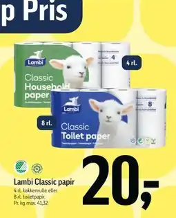 Føtex Lambi Classic papir tilbud