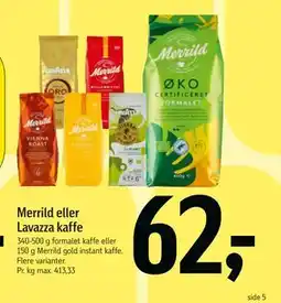 Føtex Merrild eller Lavazza kaffe tilbud