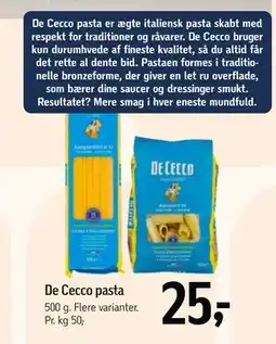 Føtex De Cecco pasta tilbud