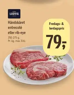 Føtex Håndskåret entrecoté eller rib-eye tilbud
