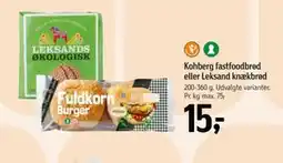 Føtex Kohberg fastfoodbrød eller Leksand knækbrød tilbud