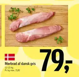 Føtex Mørbrad af dansk gris tilbud