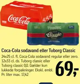 Føtex Coca-Cola sodavand eller Tuborg Classic tilbud