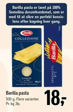 Føtex Barilla pasta tilbud