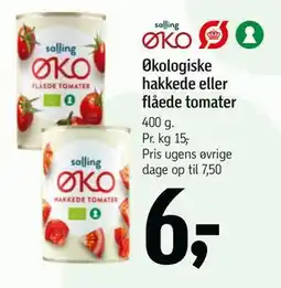 Føtex Økologiske hakkede eller flåede tomater tilbud