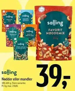 Føtex Nødder eller mandler tilbud