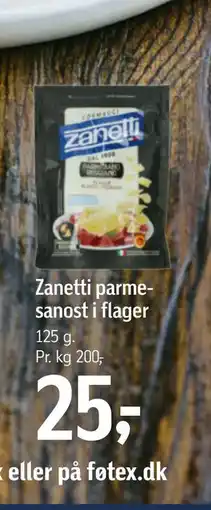 Føtex Zanetti parmesanost i flager tilbud