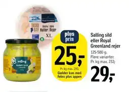 Føtex Salling sild eller Royal Greenland rejer tilbud