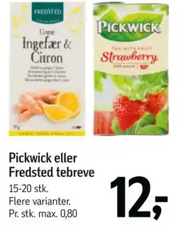 Føtex Pickwick eller Fredsted tebreve tilbud