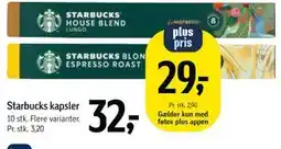 Føtex Starbucks kapsler tilbud
