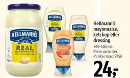 Føtex Hellmann’s mayonnaise, ketchup eller dressing tilbud