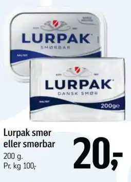 Føtex Lurpak smør eller smørbar tilbud