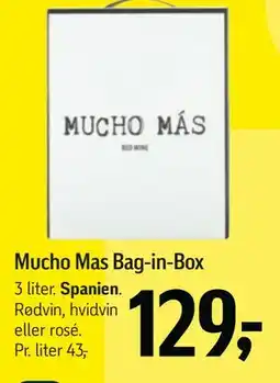 Føtex Mucho Mas Bag-in-Box tilbud
