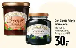 Føtex Den Gamle Fabrik marmelade tilbud