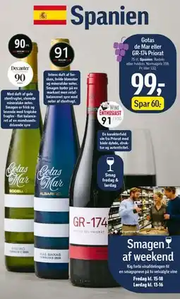 Føtex Gotas de Mar eller GR-174 Priorat tilbud
