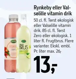 Føtex Rynkeby eller Valsølille vitamin drik tilbud