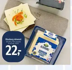 Føtex Klovborg skiveost tilbud
