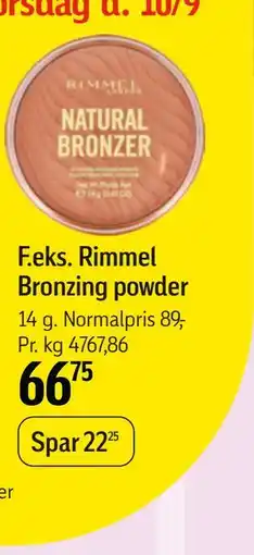 Føtex Rimmel Bronzing powder tilbud