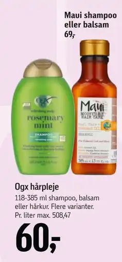 Føtex Ogx hårpleje tilbud