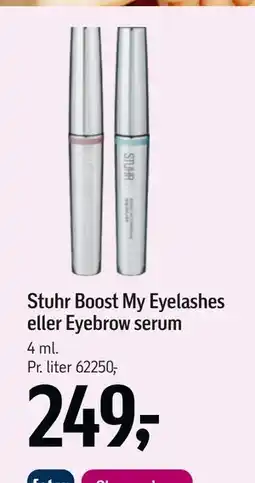 Føtex Stuhr Boost My Eyelashes eller Eyebrow serum tilbud