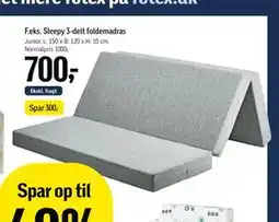 Føtex Sleepy 3-delt foldemadras tilbud
