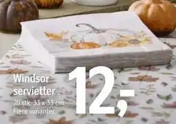 Føtex Windsor servietter tilbud