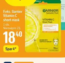 Føtex Garnier Vitamin C sheet mask tilbud