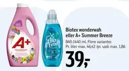 Føtex Biotex wonderwah eller A+ Summer Breeze tilbud