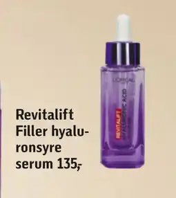 Føtex Revitalift Filler hyaluronsyre serum tilbud