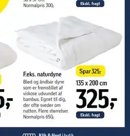 Føtex naturdyne tilbud