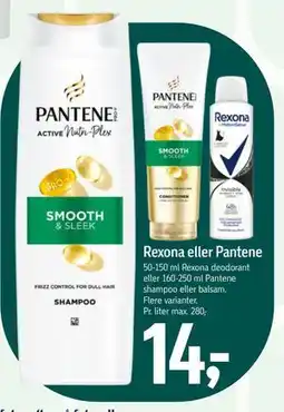 Føtex Rexona eller Pantene tilbud
