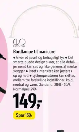 Føtex Bordlampe til manicure tilbud