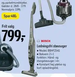 Føtex Ledningsfri støvsuger tilbud