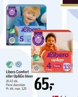 Føtex Libero Comfort eller Up&Go bleer tilbud