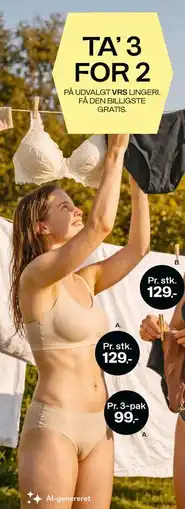 Føtex TA’ 3 FOR 2 PÅ UDVALGT VRS LINGERI tilbud