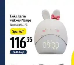 Føtex kanin vækkeur/lampe tilbud