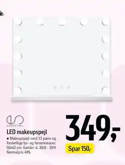 Føtex LED makeupspejl tilbud