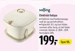 Føtex Elektrisk fodspa tilbud