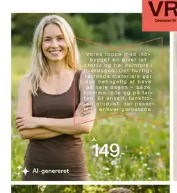 Føtex Top med indbygget bh tilbud