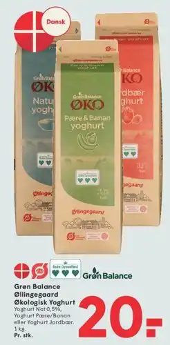 SPAR Grøn Balance Økologisk Yoghurt tilbud