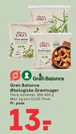 SPAR Grøn Balance Økologiske Grøntsager tilbud