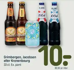 REMA 1000 Grimbergen, Jacobsen eller Kronenbourg tilbud