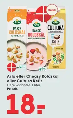 SPAR Arla eller Cheasy Koldskål eller Cultura Kefir tilbud