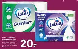 SPAR Lotus Toiletpapir eller Køkkenruller tilbud