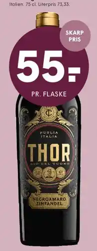 SPAR Thor Negroamaro Zinfandel tilbud