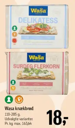 Føtex Wasa knækbrød tilbud