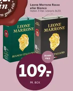 SPAR Leone Marrone - Rosso eller Bianco (Bag-in-box) tilbud