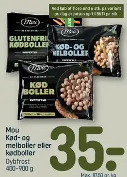 REMA 1000 Mou Kød- og melboller eller kødboller tilbud